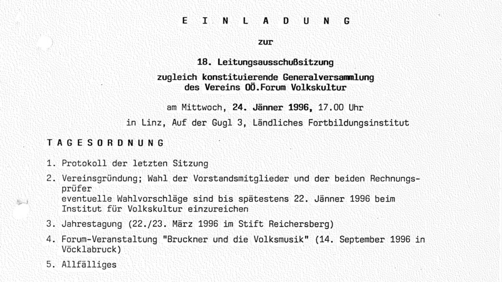 Vereinsgründung