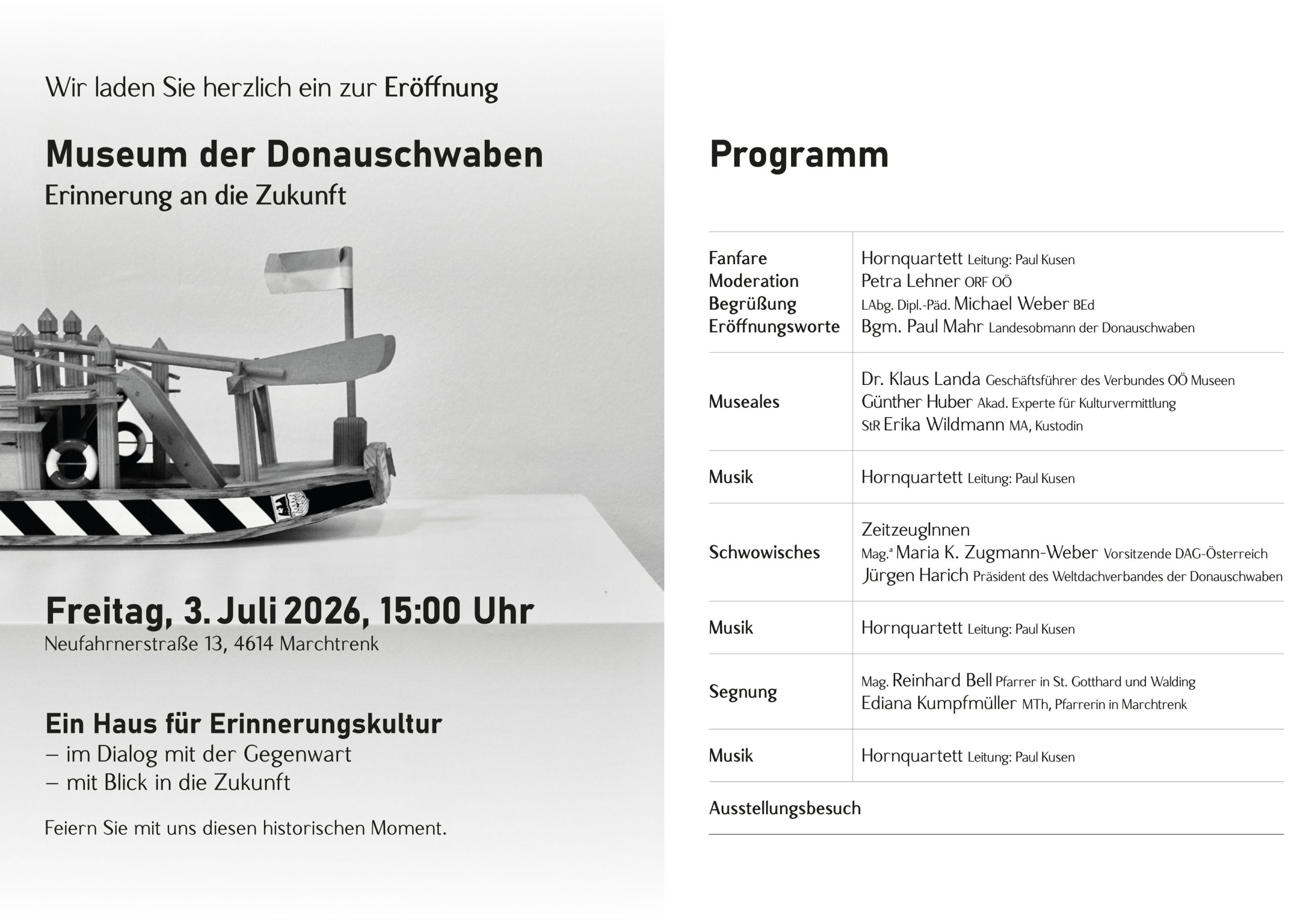 Eröffnung „Museum der Donauschwaben“