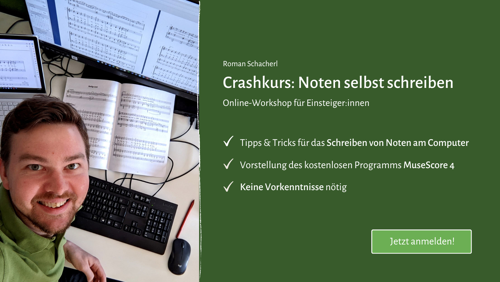 Online-Workshop „Crashkurs: Noten selbst schreiben“