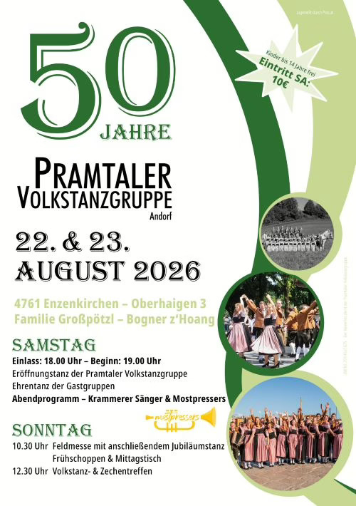 50 Jahre Pramtaler Volkstanzgruppe