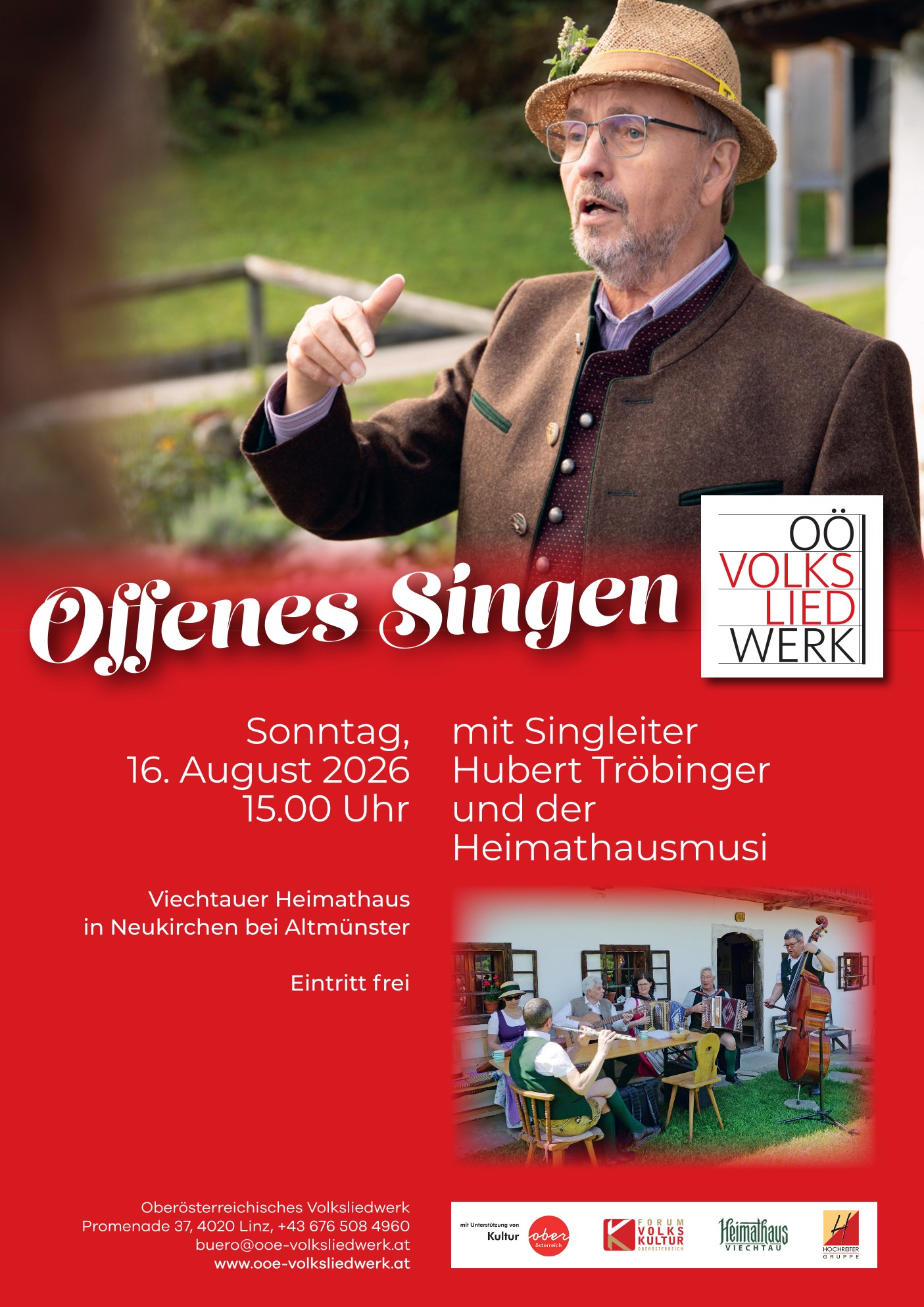 Offenes Singen mit dem OÖ Volksliedwerk